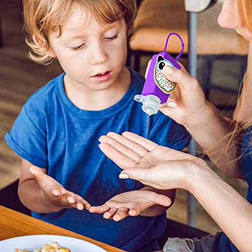 GLCS GLAUCUS 6Pcs 30ML Botellas de Viaje Portátiles para niños Contenedores Desinfectante de Manos Prueba de Fugas Silicona Reutilizable Botellas Vacíos para Champús Lociones Líquido