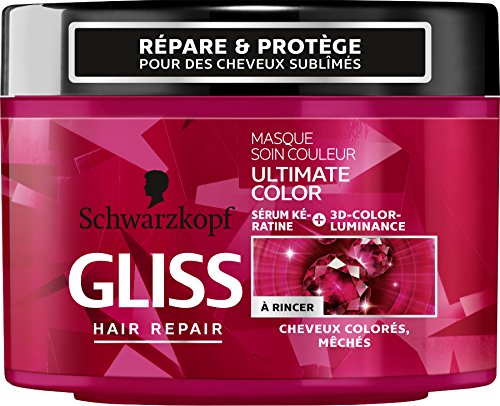 Gliss Acondicionador Hair Repair Ultimate Color cabellos teñidos o con mechas 200 ml – lote de 3
