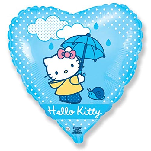 Globo de helio con paraguas, 45 cm, diseño de Hello Kitty