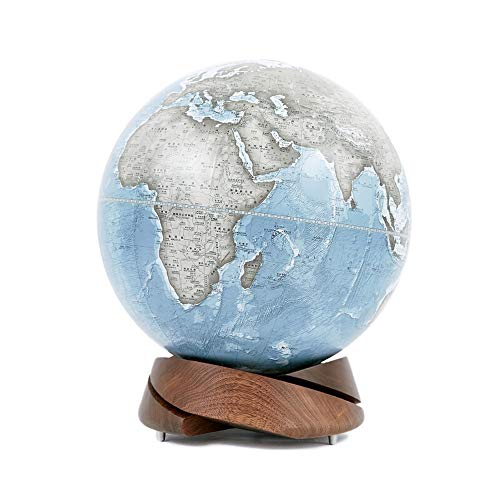 Globo Niños Educativo Mundial Globe adultos escritorio de oficina Decoración globo de la tierra con espiral Base Mundial de Globos Para las escuelas y las familias ( Color : Blue , Size : 25x29.5cm )