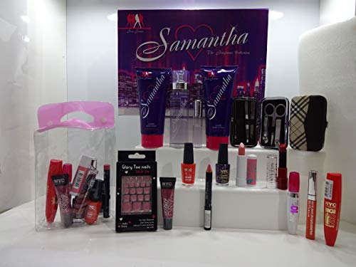 Gloria Perfume y maquillaje cesta de regalo para ella, 20 piezas