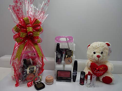 Glory Cosmetics Limited Edition - Cesta de maquillaje y oso de peluche (7 piezas)