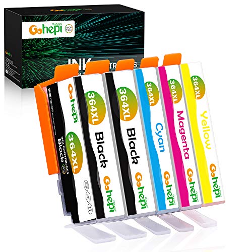 Gohepi 364XL Alta Capacidad Cartuchos de tinta Reemplazo para HP 364 Compatible con HP Deskjet 3070A,HP OfficeJet 4620,HP Photosmart 5510 5520 7510 7520 5514 5515 5522 5524 4622 6510 B110A B8550