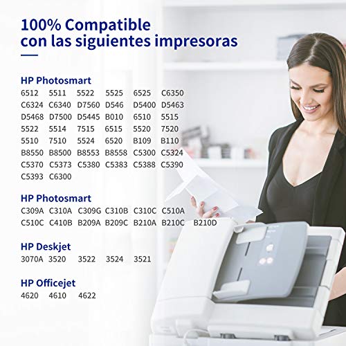 Gohepi 364XL Alta Capacidad Cartuchos de tinta Reemplazo para HP 364 Compatible con HP Deskjet 3070A,HP OfficeJet 4620,HP Photosmart 5510 5520 7510 7520 5514 5515 5522 5524 4622 6510 B110A B8550