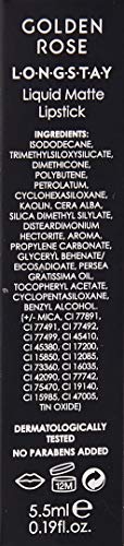 Golden Rose Longstay - Tinta de labios mate (20 unidades), color negro