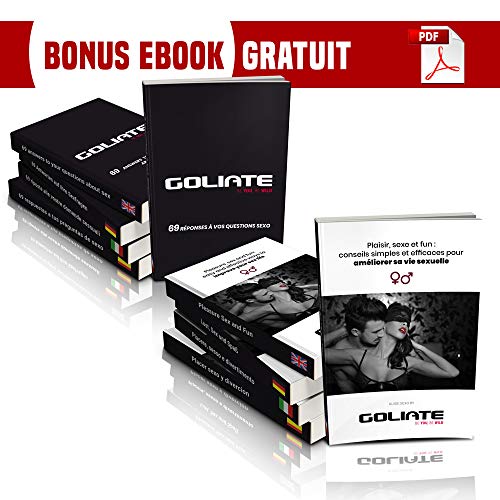 GOLIATE Gel Lubricante Sexual a Base de Agua y Aloe Vera - 100% Hecho en Francia - compatible sextoys y preservativos - Anal y Vaginal - 100 mL