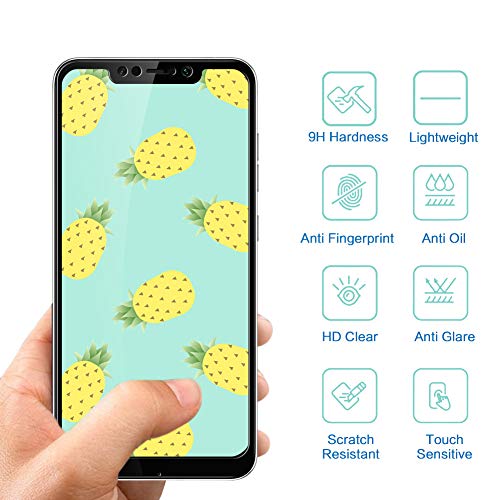 GOMAN Cristal Templado Pocophone F1 [3 Unidades], Protector Pantalla Xiaomi Pocophone F1 Vidrio Templado, Protector de Pantalla para Xiaomi Pocophone F1