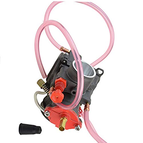 GOOFIT Carburador 32 Moto Filtro Aire 55mm Pit Bike para 2 Tiempos PWK32 Motosierra Motocross Scooter y Ciclomotor ATV Quad Go Kart Plata
