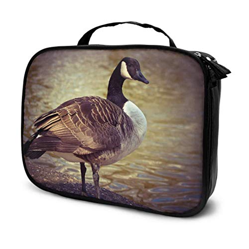 Goose Animal Bird Aves de Corral Greylag Goose Gander Bolsa de Viaje Belleza Niños Bolsa de Aseo Bolsa de Viaje para niñas Bolsa de cosméticos Bolsa Impresa multifunción para Mujeres