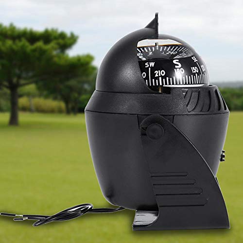 Gorgeri Boat Compass, LED de alta precisión Brújula pivotante de navegación Brújula electrónica Brújula para barco marino