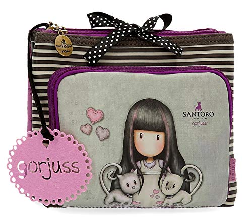 Gorjuss Neceser 34744 Tres Compartimentos Tall Tails, Multicolor