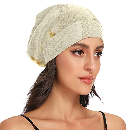 Gorra Ligera para Dormir Conchas de Arena para la Playa Cabello de Estrella de mar Gorros para la Noche Gorro Duradero Suave Exterior Duerme para Rizado Cabello Largo Natural Disponible día y Noche