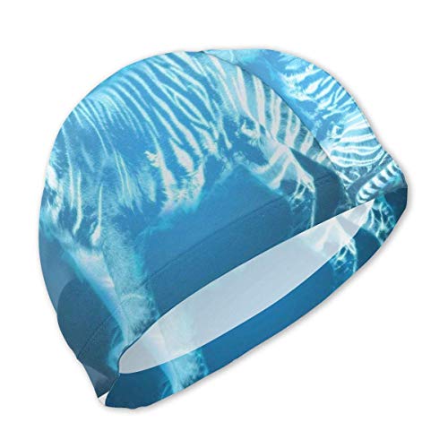 Gorro de baño Blue Tiger para niños Gorro de baño para niños