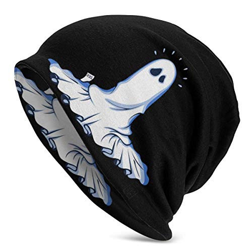 Gorro de Punto Truco o Trato Knit Beanie Hat Cap Gorras de Invierno Sombreros Skull Cap