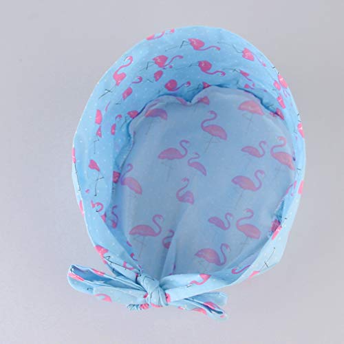 Gorro Quirúrgico con Estampado Animal para Hombres y Mujeres,Gorro de Enfermería Dentista Belleza Ajustable Reutilizable Algodón Gorro para Pelo Largo Corto Gorro de Trabajo