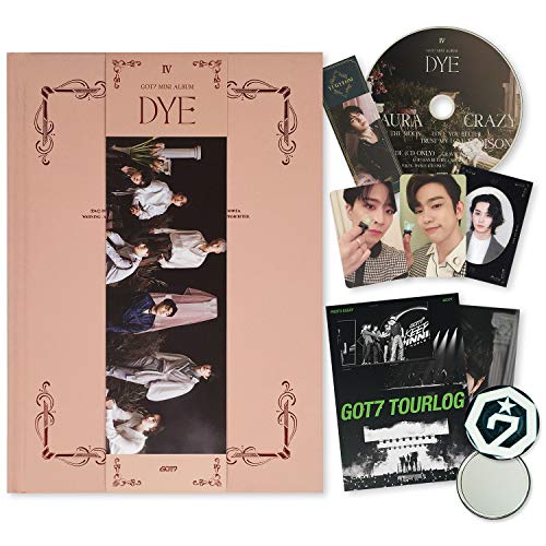 GOT7 Mini Album - DYE [ D ver. ] CD + Photobook + Mirror Card + Bookmark + Photocards + TOURLOG PHOTO ESSAY + LYRICS POSTCARD + OFFICIAL POSTER + FREE GIFT