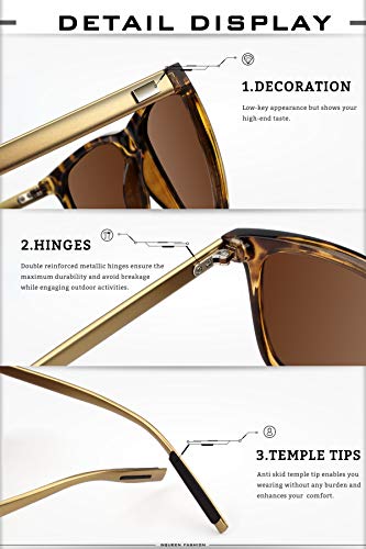 GQUEEN Gafas de sol polarizadas Clásico Retro para Hombre y Mujer UV400 GQ33