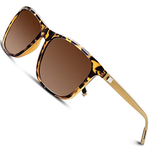 GQUEEN Gafas de sol polarizadas Clásico Retro para Hombre y Mujer UV400 GQ33