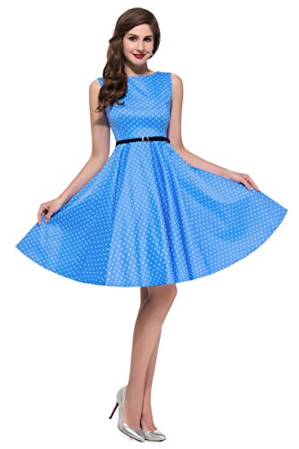 Grace Karin - Vestido sin mangas de la vendimia para mujer, 1#, talla X-S