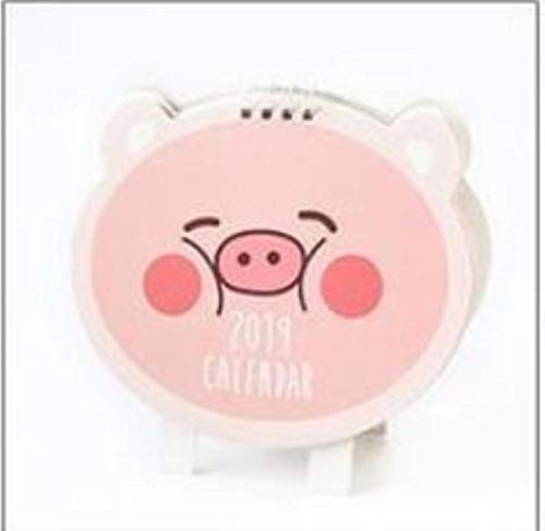 Grea 1 UNID 2019 Año Nuevo Cerdo Lindo Mini Bobina Calendarios de Mesa Escritorio Papelería Útiles Escolares Oficina, B