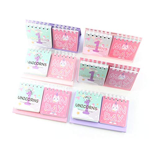 Grea Creativo, Lindo Kawaii, Unicornio, Estudiante de la Escuela, sin Fecha, Calendario de Escritorio, Calendario de Gril, Fecha, Calendario de Escritorio, púrpura