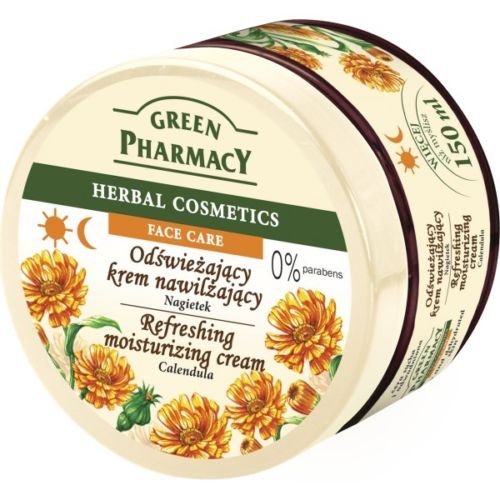 Green Pharmacy - Crema de día refrescante (150 ml, sin parabenos), diseño de caléndula