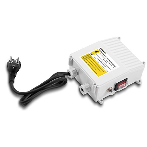 GREENCUT BAS125C - Bomba de agua sumergible pozo para aguas claras de 1250W y 1,7cv con altura maxima 101m capacidad de bombeo 5,5 m3/h