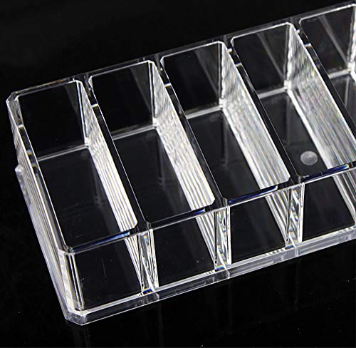 GRF Caja De Almacenamiento De Sombra De Ojos En Polvo Marco De LáPiz Labial Marco De Maquillaje De Sombra De Ojos Transparente Caja De Maquillaje