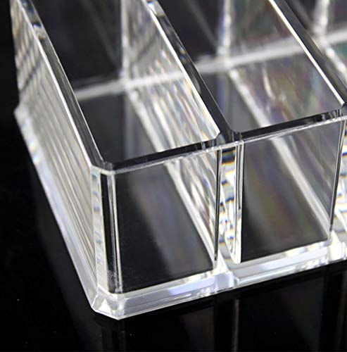 GRF Caja De Almacenamiento De Sombra De Ojos En Polvo Marco De LáPiz Labial Marco De Maquillaje De Sombra De Ojos Transparente Caja De Maquillaje