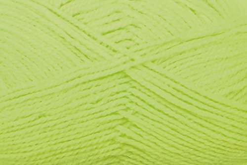 Gründl Lisa Premium Bolsa de 10 Ovillos, Acrílico, Amarillo Neon, 32x27x6 cm