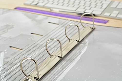 Grupo Erik Editores Premium - Carpeta troquelada, 4 anillas, diseño New York Colour, 32 x 27.5 cm