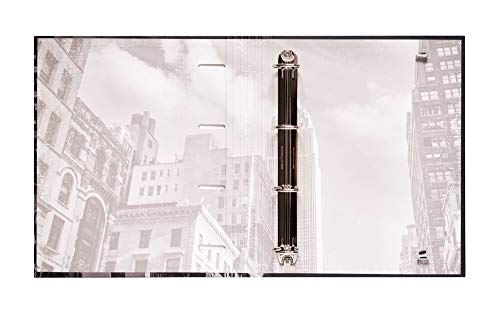 Grupo Erik Editores Premium - Carpeta troquelada, 4 anillas, diseño New York Colour, 32 x 27.5 cm