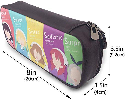 Gsixgoods Estuche Pencil Case Pencil Bag Pouch Storage bag Practical Bag Holder with Zipper - Blend S Maika Sakuranomiya & Hideri Kanzaki