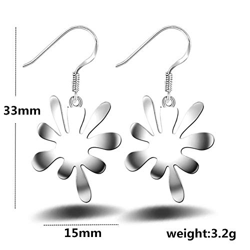 GuangLiu Pendientes Pendientes de la Flor Atractivo Pendientes Prácticas Pendientes Hipoalergénico Pendientes Encantador Pendientes