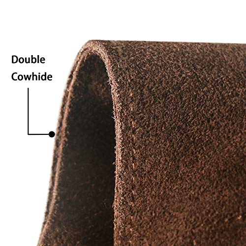 Guantes de Piel de Vaca Antideslizante Levantamiento de Pesas Peso Muerto Ejercicio Guantes de protección de la Palma - Amarillo y Banda de Sudor X Tamaño Libre