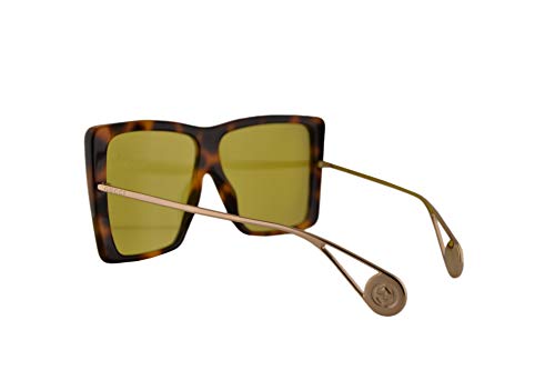 Gucci GG0434S Gafas De Sol Havana Con Lentes Amarillo 61mm 002 GG0434/S 0434/S GG 0434S