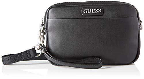 Guess Dan PU Small NECESSAIRE, Bags Briefcase Hombre, Black, One Size