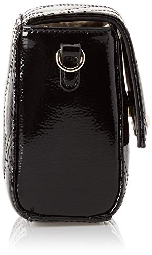 Guess - Status, Shoppers y bolsos de hombro Mujer, Negro (Black Shine/Bks), 18x14.5x8 cm (W x H L)