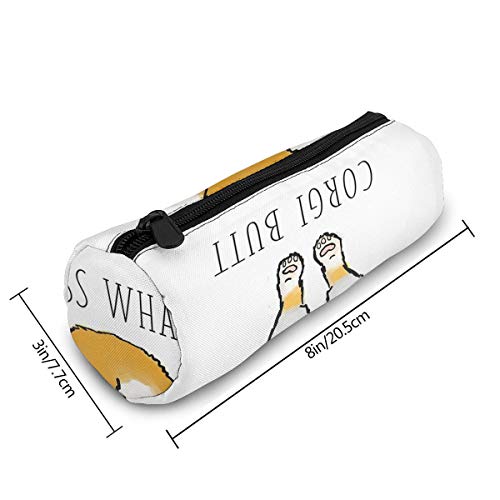 Guess What Corgi Butt - Estuche para lápices, papelería, bolsa de cosméticos, para estudiantes, oficina, colegio, escuela secundaria