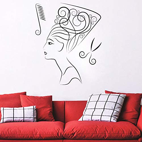 guijiumai Hair SPA Beauty Salon Barbershop Decor Wall Stickers Vinyl Decal Shop Decoration Art Mural For Girls Room 96X117CM