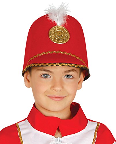 Guirca- Sombrero majorette rojo infantil, Talla única (13679.0)