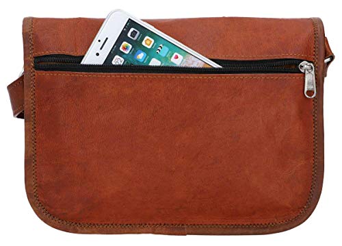 Gusti Cuero nature Tamara Bolso Bandolera Vintage Retro Piel De Cabra Mujer Hombre Unisex Universidad Trabajo Oficina Marrón K45b