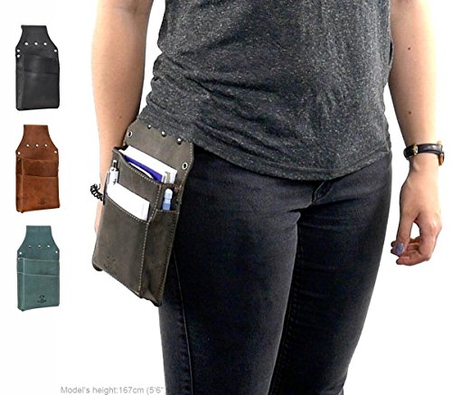 Gusti Cuero studio Alisa Bolso Cartera Monedero de Cuero para Camarero Dependiente Piel de Búfalo Retro 2A63-22-6