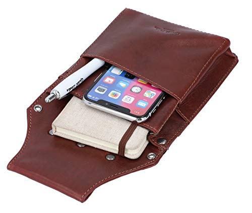 Gusti Cuero studio Alisa Bolso Cartera Monedero de Cuero para Camarero Dependiente Piel de Búfalo Retro 2A63-22-6