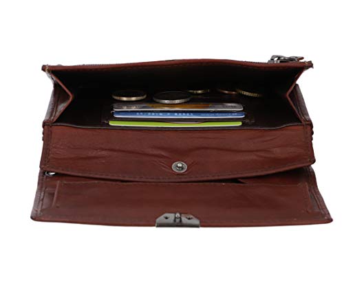 Gusti Cuero Studio Leila Bolso Cartera Monedero de Cuero para Camarero Dependiente Piel de Búfalo Vintage Retro 2A62-22-6