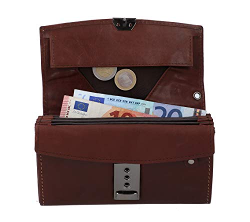 Gusti Cuero Studio Leila Bolso Cartera Monedero de Cuero para Camarero Dependiente Piel de Búfalo Vintage Retro 2A62-22-6