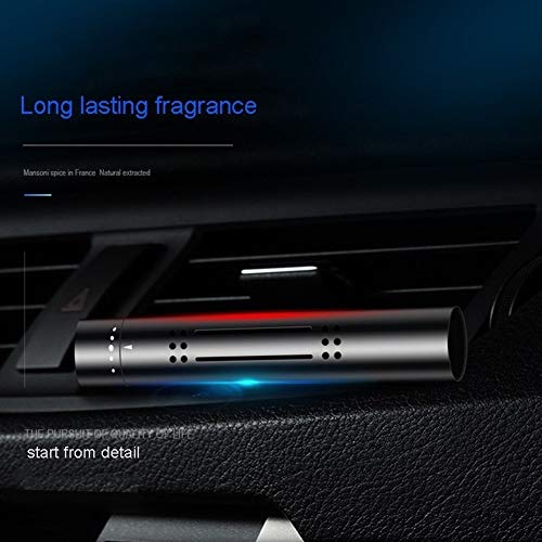 GWJXY Contiene Perfume Auto Outlet Coche del difusor del Aire Acondicionado del Coche del Clip Ambientador Auto Interior Accessohener en el Coche 2 Piezas (Color Name : Black)