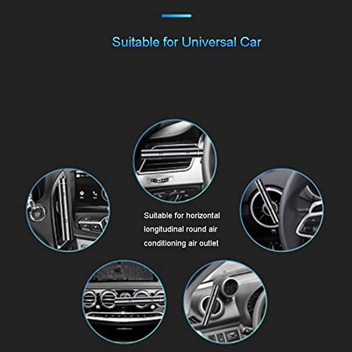GWJXY Contiene Perfume Auto Outlet Coche del difusor del Aire Acondicionado del Coche del Clip Ambientador Auto Interior Accessohener en el Coche 2 Piezas (Color Name : Black)