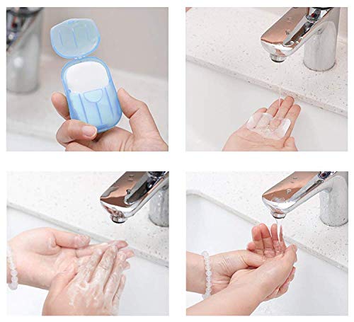 Gwolf Hojas de jabón portátil, paquete de 12 jabones de papel desechables, copos de jabón desechables, hojas de jabón de papel para lavar a mano portátil, mini papel de jabón para viajes al aire libre