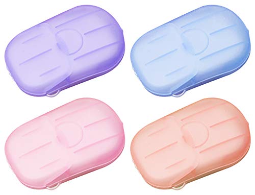 Gwolf Hojas de jabón portátil, paquete de 12 jabones de papel desechables, copos de jabón desechables, hojas de jabón de papel para lavar a mano portátil, mini papel de jabón para viajes al aire libre